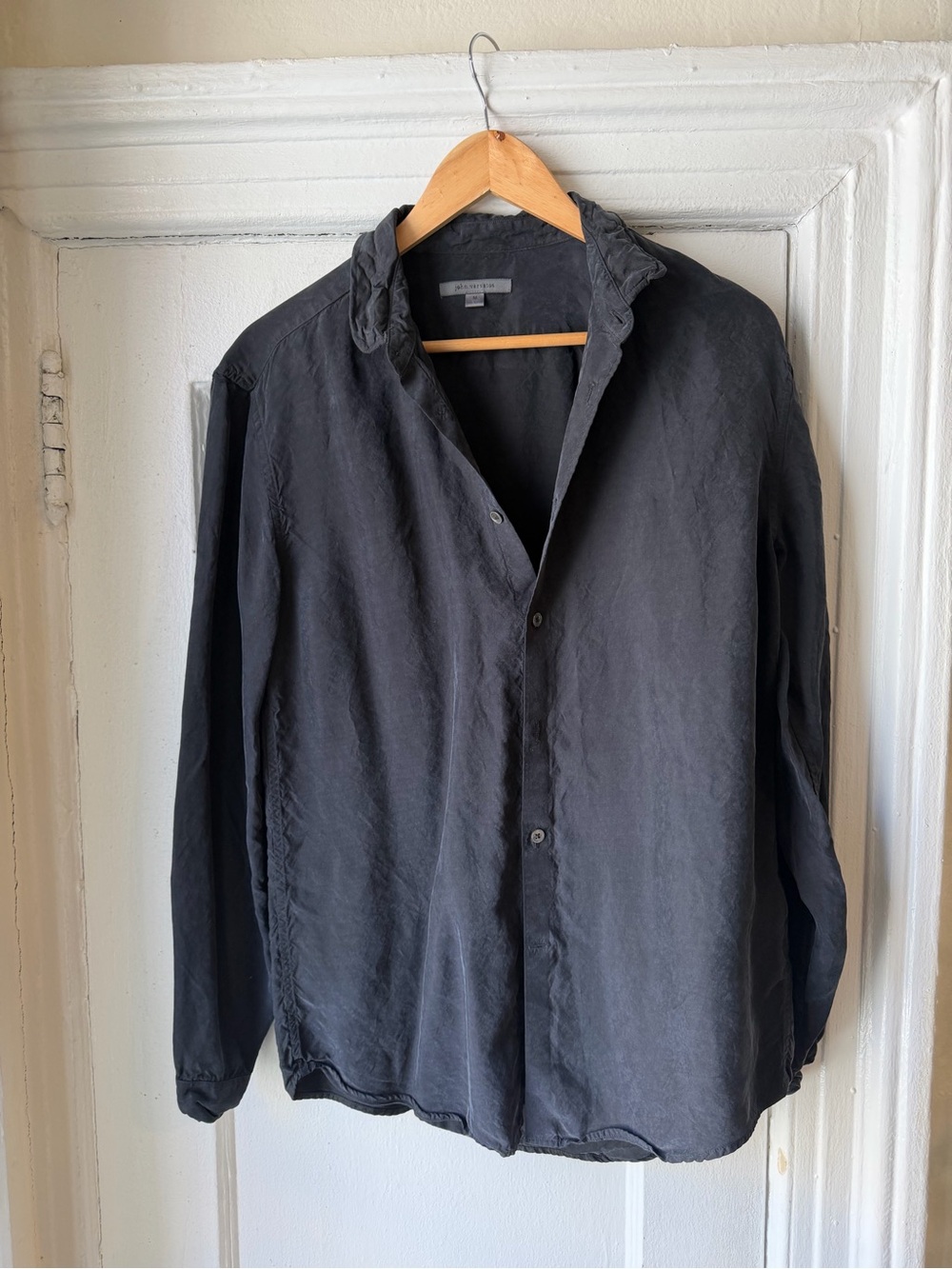 John Varvatos Men's Black Button-Front Lightweight Jacket